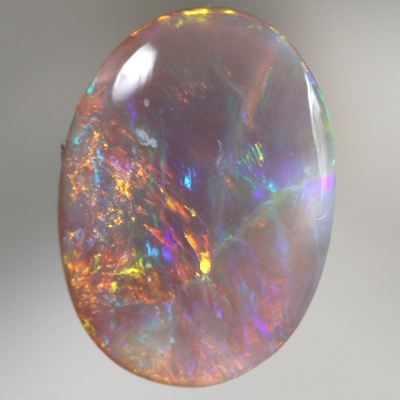 SOLID SEMI BLACK OPAL Flaming with bright and rich colours